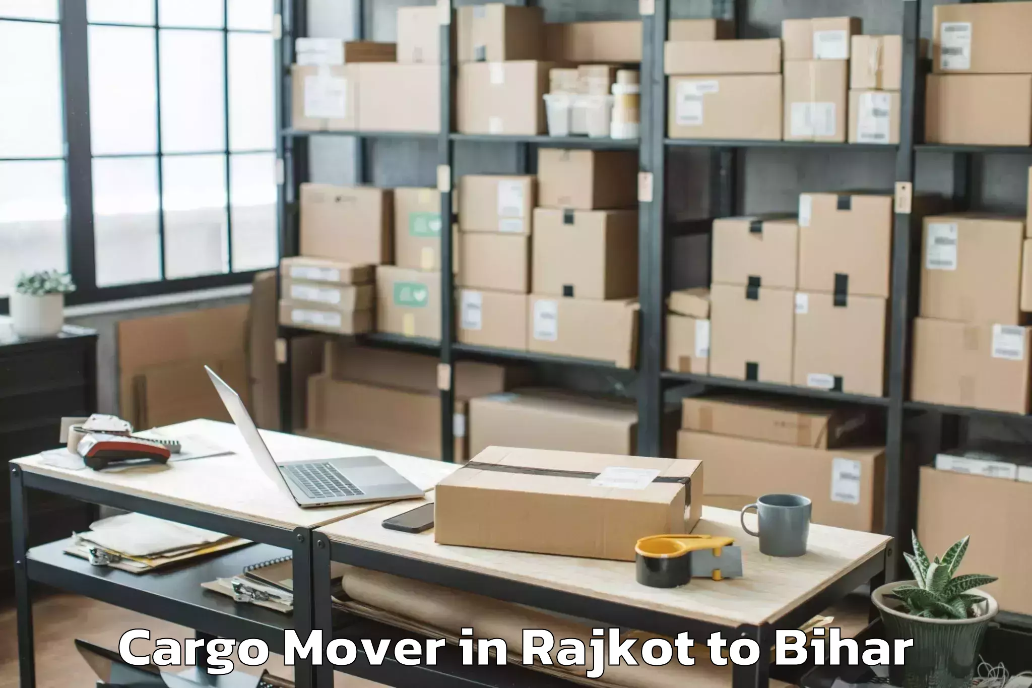 Book Rajkot to Jha Jha Cargo Mover Online